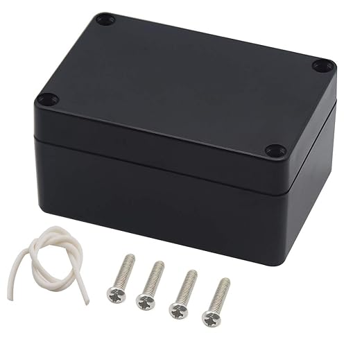 Junction Box, Zulkit Project Box IP65 Waterproof Outdoor Box ABS Plastic Electrical Boxes Electronic Enclosure Black 3.94 x 2.68 x 1.97 inch (100X68X50mm) (Pack of 2) - Image 8