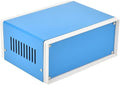 Auniwaig Electronic Junction Box,Metal Project Box DIY Enclosure Case Dustproof Waterproof Preventive Case Box for Electronic Projects, 6.69" x 5.12" x 3.15" Blue by Auniwaig