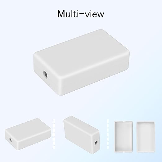 Project Box 8 Pieces Electrical Box Small Junction Box ABS Plastic Enclosure Power Electronic Case White 2.36" x 1.42" x 0.67"(60 x 36 x 17mm) - Image 6