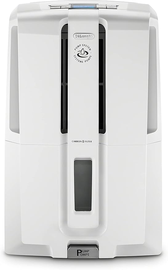 De'Longhi 50 Pint Dehumidifier with Pump, White - Image 2