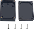 Project Box, Project Boxes Plastic Electric Project Case Junction Box Power Case for Electronic Project, Black 3.3x2.3x1.3inch (83 x 58 x 33 mm) by Otdorpatio