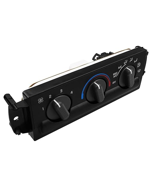 Heater AC Climate Control Module Fit for Chevy Blazer S10 GMC Sonoma Oldsmobile Bravada 1999-2005, HVAC Temperature Control Panel Replace 16250545 15098964 09351325, Without Rear Windshield Heating by TIKSCIENCE