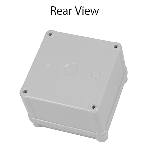 Junction Box, 3.9"x 3.9"x 3"(2 Pack) Outdoor Electrical Box with Mounting Plate, IP67 Dustproof Waterproof ABS Plastic Project Box, DIY Electrical Enclosure Gray (100x 100x 75 mm) - Image 6