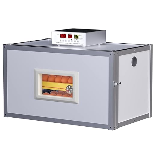 Egg Incubator ，Farm Egg Incubator with Automatic Egg Turning and Humidity Control，Industrial Brooding Machine Chicken Incubator ，Suitable for Chicken Duck Goose Quail Parrot Bird Eggs by Meuiosd
