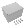 LeMotech Junction Box IP67 Waterproof Dustproof ABS Plastic Project Box for Electrical Outdoor Enclosure Gray 7.9 x 5.9 x 5.1 inch (200 x 150 x 130 mm) by LeMotech