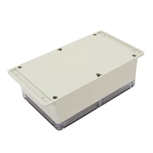ABS Plastic Junction Box, Dustproof Weatherproof IP65 Electrical Box - Universal Project Enclosure Pale Pale Grey, with PC Transparent/Clear Cover and Fixed Ear 9.1"x5.9"x3.4"(230x150x87mm) - Image 4