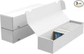 Trading Card Storage Box, 3-Pack 1100 Count White Corrugated Cardboard Bulk Sports Storage Box for TCG/Magic/Mtg Basketball Cards, Collectible Trading Cards by XRACV