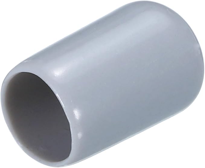 uxcell 20pcs Rubber End Caps 8mm(5/16") ID Vinyl PVC Round Tube Bolt Cap Cover Screw Thread Protectors Grey by uxcell