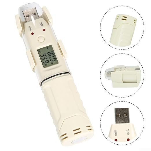 GM1366 GM1365 Temperature Humidity Data Logger Recorder for Agricultural Greenhouse Cold Chain Warehouse Monitoring USB Interval Alarm(Temp & Hum) - Image 3