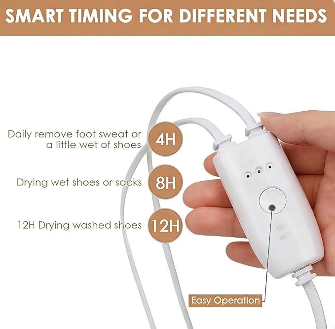 Shoe Dryers,Boot Dryer for Work Boots, Electric Portable Shoe Dryer Warmer with Timer for Sneaker Socks Gloves Drying,US Plug - Image 7