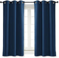 NICETOWN Blackout Curtain Blind for Bedroom, Single Panel, W42 x L54 inches, Moroccan Blue, Thermal Insulated Grommet Blackout Room Darkening Drape/Drapery by NICETOWN