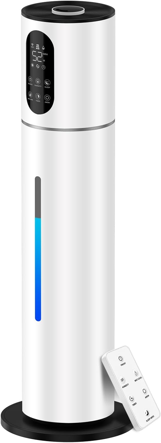 7.8L Smart Humidifier Large Room,2.1Gal humidifier for bedroom with Timer, 360°Nozzle, Top Fill Whole House Cool Mist Quiet Humidifiers for Plants Baby Kids Adults Office (White) - Image 7