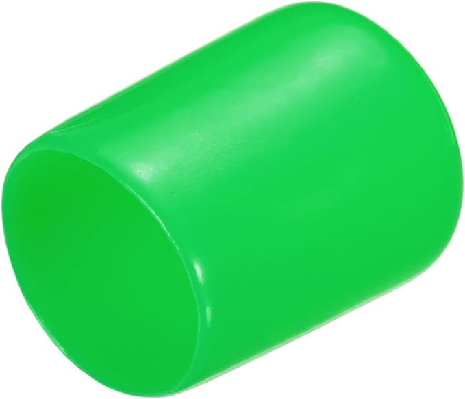 uxcell 20pcs Rubber End Caps 19mm(3/4") ID Vinyl PVC Round Tube Bolt Cap Cover Screw Thread Protectors Green by uxcell