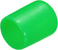 uxcell 20pcs Rubber End Caps 19mm(3/4") ID Vinyl PVC Round Tube Bolt Cap Cover Screw Thread Protectors Green by uxcell