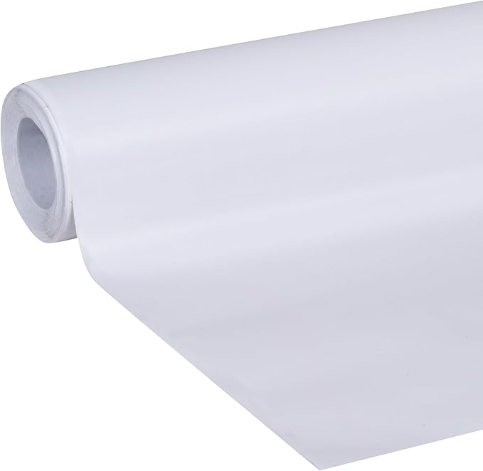 Smooth Top EasyLiner for Cabinets & Drawers - Easy to Install & Cut to Fit - Shelf Paper & Drawer Liner Non Adhesive - Non Slip Shelf Liner for Kitchen Pantry - 20 Inch Width - 36 Total Feet - White - Image 2