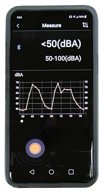Sper Scientific Decibel Meter 850019 w/Bluetooth, Sound Level Meter 35 to 130 dB, SPL Meter A/C Weighted, Dual Range, Max/Min & Data Hold, Compact Audio Noise Measuring Device, Large Backlit Display - Image 4