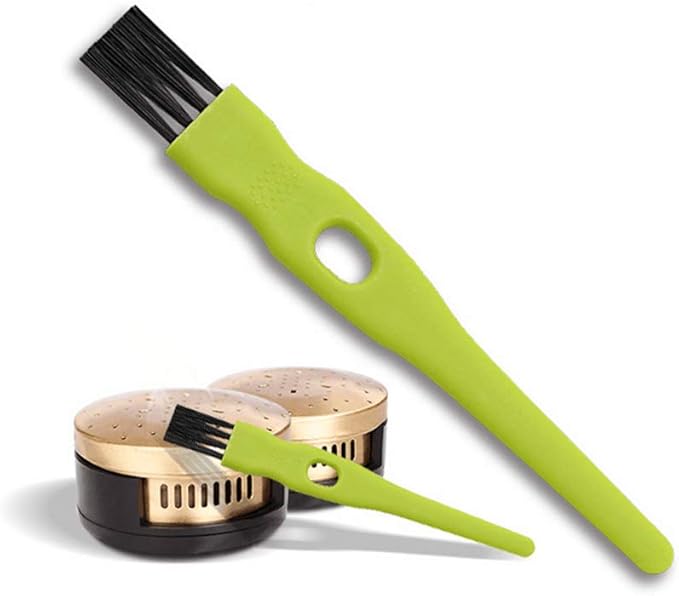 vipolish 20 Pcs 11CM/4.33 Inch Green Plastic Handle Mini Dust Removal Brush Nylon Hair Brush Computer Keyboard Cleaning Small Brush Lamp Humidifier Clean Rag for Home Office Use - Image 5