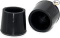 Flyshop 1", 25 mm, Patio Round Chair Leg Caps, Furniture Table Feet Covers Floor Protectors, Anti-Skid Non-Marking Silicone Legs Tips, 8 Pack, Black by Flyshop