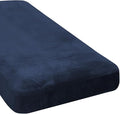 H.VERSAILTEX Velvet Stretch Individual Chaise Cover Sectional Couch Covers for L Shaped Sofa Both Left/Right Furniture Protector Seat Cushion Sofa Cover (1 Piece Chaise Cover, Navy) by HVERSAILTEX