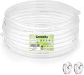 Clear Vinyl Tubing - 1/2" ID 5/8" OD, 50 Ft, 60PSI, Flexible Plastic, BPA Free, Reinforced, With 2 Screw Clamps by ProfessionalBrand