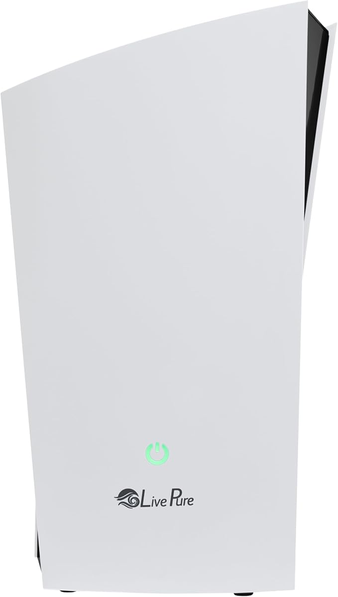 LP485HUM LivePure Ultrasonic Humidifier (8.5 x 6.5 x 14.5 in) - Long Lasting Mist Performance, Quiet Operation, Compact Humidifier for Home, Bedroom, Nursery, Office, and Dorms – White by LivePure