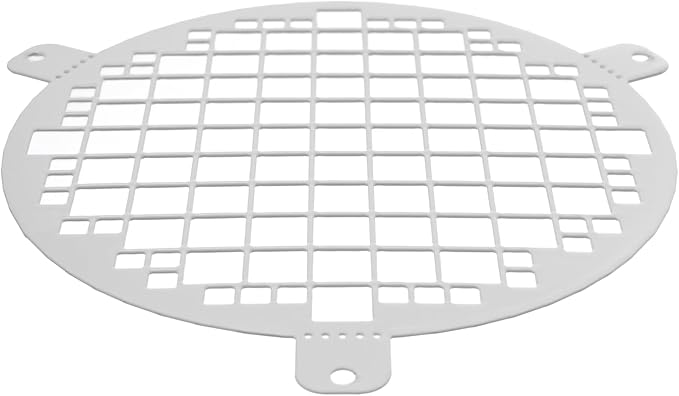 Repa Market 5" Inch White Galvanized Steel Round Crawl Space Vent Grid - Inlet Outlet Ventilation Guard - Universal Metal Air Supply Exhaust Protection Mesh - Durable Duct Grille - Image 8
