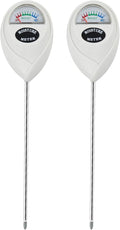 Soil Moisture Meter, 2 Pack Soil Moisture Monitor for House Plants, Indoor & Outdoor, Garden, Farm, Lawn Plant Care, No Battery Needed(White) by Censinda