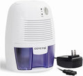 Small Dehumidifier,12V3A adapter，1200 Cubic Feet (215 sq ft) Portable Mini Dehumidifier Quiet Use for High Humidity in Home, Bathroom, Bedroom, Office, Basements, Wardrobe Closet,RV by COYCYQI