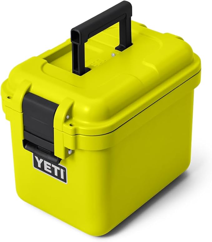 YETI LoadOut 15 GoBox Divided Waterproof Cargo Case, Dry Box, Camera Case, Fishing Tackle Box, Firefly Yellow by YETI