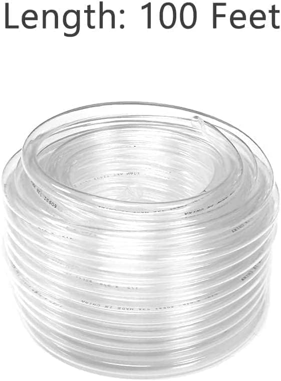 Eastrans 100ft x 1/4" ID Clear Vinyl Tubing, Flexible Hybrid PVC Tubing Hose, Lightweight Plastic Tube UV Chemical Resistant Vinyl Hose, BPA Free and Non Toxic - Image 5