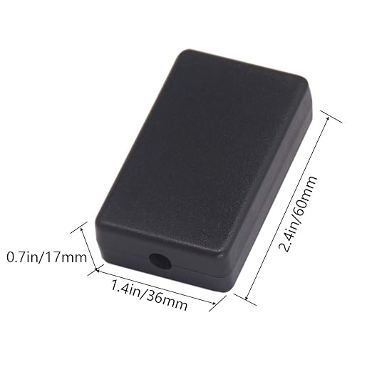 Zulkit 5Pcs Project Boxes ABS Plastic Electrical Project Case Power Junction Box Black 2.36 x 1.42 x 0.67 inch (60 x 36 x 17 mm) - Image 2