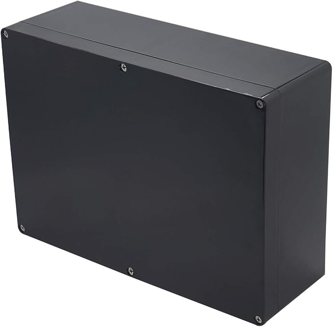 Project Box IP65 Waterproof Junction Box ABS Plastic Black Electrical Boxes DIY Electronic Project Case Power Enclosure 11.42x8.27x3.94 inch (290x210x100 mm) by Otdorpatio