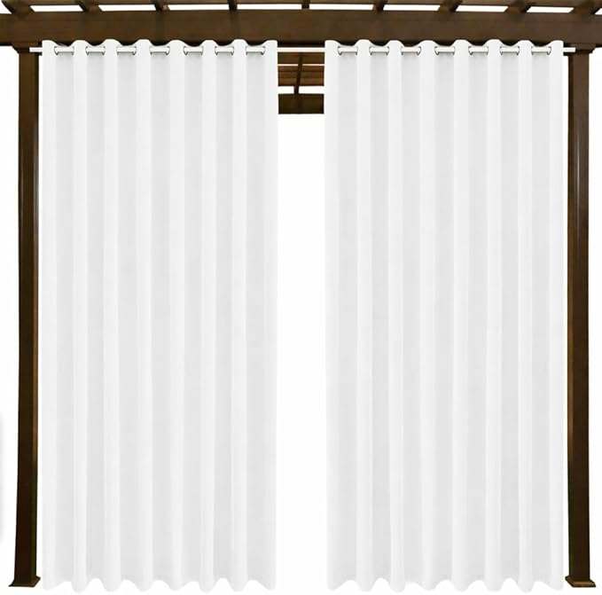 Waterproof Outdoor Curtain W105 x L84 - Grommet Top Sunlight Blocking Window Treatment Drapes Blackout Curtains for Home Bedroom Living Room Outdoor Patio Porch Pergola Cabana Gazebo (2 Panels) - Image 9