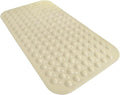 Anti-Slip Bathtub Shower mat, 27.5×14.5（Approximately 70×37cm） inch Soft Oversized Machine Washable Non-Slip Bathtub mat with Drainage Holes, Bathroom Floor Suction Cup.（1-Opaque Khaki） by ERASILKEN-X