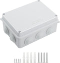 LeMotech ABS Plastic Dustproof Waterproof IP65 Junction Box Universal Electrical Project Enclosure White 5.9 x 4.3 x 2.8 inch (150 x 110 x 70 mm) by LeMotech