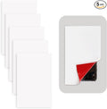 Rubber Bond Self-Adhesive Rubber Wall Outlet Cover Plate 5 Pack - Easy to Apply Peel & Stick Drywall Hole Patch - 5x3 Inch Screwless Blank Wall Plate Cover - Premium Rubber Wall Hole Cover (White) by RubberBond