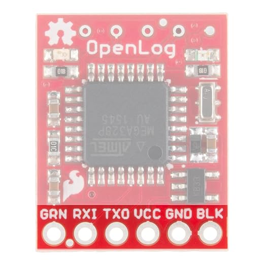 SparkFun OpenLog Open-source data logger works over a simple serial connection Supports microSD FAT16/32 cards up to 32GB Configurable baud rates up to 115200bps Preprogrammed ATmega328 and bootloader - Image 7