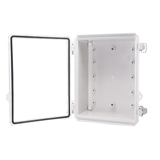 Outdoor Waterproof Electrical Box Junction Box Weatherproof IP67 ABS Plastic Enclosure Switch Router Project Box Electronics Enclosure with Mounting Plate Wall Bracket Clear 8.7"x6.7"x4.3" - Image 7