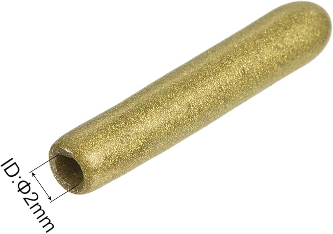 uxcell 20pcs Rubber End Caps 2mm ID Vinyl Round Tube Bolt Cap Cover Thread Protectors Gold - Image 3
