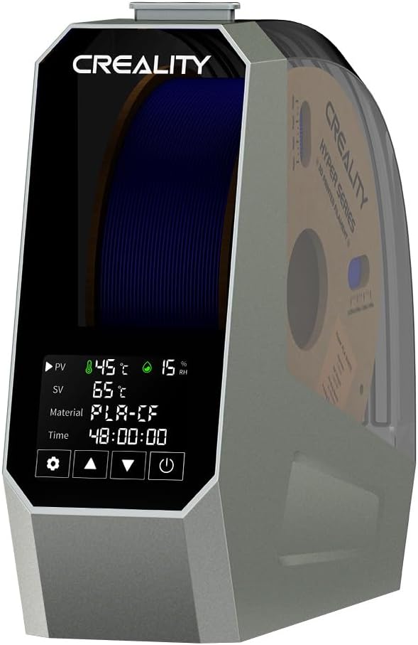Creality Space Pi Filament Dryer with Spool Holder, Fast Drying Tech and Touchscreen, Multi-Material Compatible for 1.75mm and 3mm, Storage Box by Creality