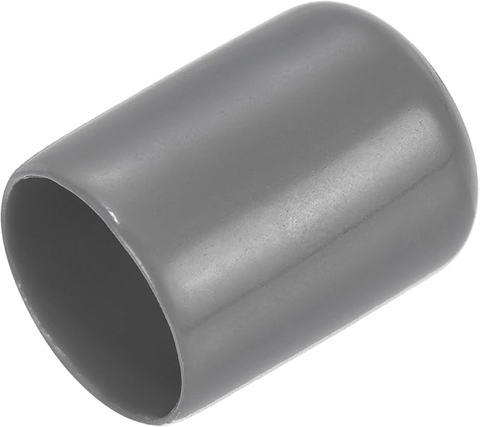 uxcell 20pcs Rubber End Caps 18mm ID Vinyl PVC Round Tube Bolt Cap Cover Screw Thread Protectors Dark Grey by uxcell