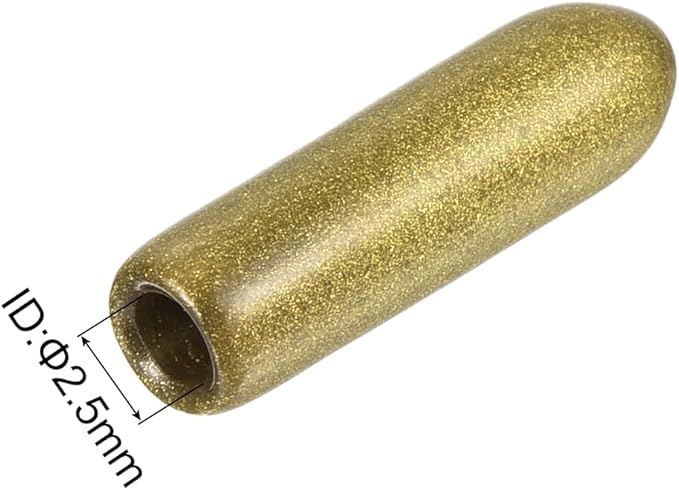 uxcell 20pcs Rubber End Caps 2.5mm ID Vinyl Round Tube Bolt Cap Cover Thread Protectors Gold - Image 3