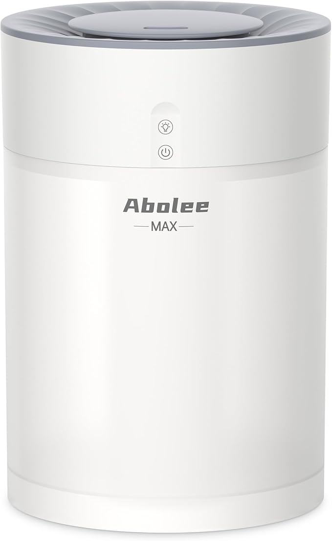 Abolee Humidifiers for Bedroom 4.5L Cool Mist with Essential Oil Diffuser, Humidifier Large Room, 24dB Quiet Air Humificador fit Baby Nursery & Plants, 360° Adjustable, Easy Fill & Cleaning (White) - Image 9