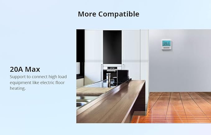 Smilewolf TH Elite 16A/20A WiFi Smart Switch Temperature and Humidity Monitoring Switch Smart Home work with DS18B20/ THS01/ RL560 (THR320) - Image 5
