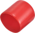 uxcell 20pcs Rubber End Caps 31mm ID Vinyl Round Tube Bolt Cap Cover Thread Protectors Red by uxcell
