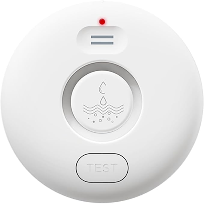 WD71 Water Leak Detector for WiFi Gateway/Hub, 120dB Adjustable Wireless Water Sensor Alarm, Smart Water Leak Alarm for Laundry, Kitchen, Basement, Home Bathroom (Gateway Not Included) by RUIKORING