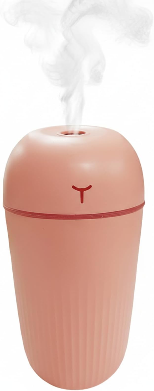 Mini USB Humidifier - Large Capacity, Ultra-Quiet 20dB, 2 Modes (Continuous/Intermittent) with Anti-Dry Burn & Night Light, Nano Mist for Room/Car/Office Desk (<10㎡) (Pink, 420ml) - Image 2