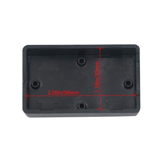 Zulkit 8Pcs Project Boxes ABS Plastic Electrical Project Case Power Junction Box Black 2.40 x 1.41 x 0.98 inch (61 x 36 x 25 mm) - Image 6
