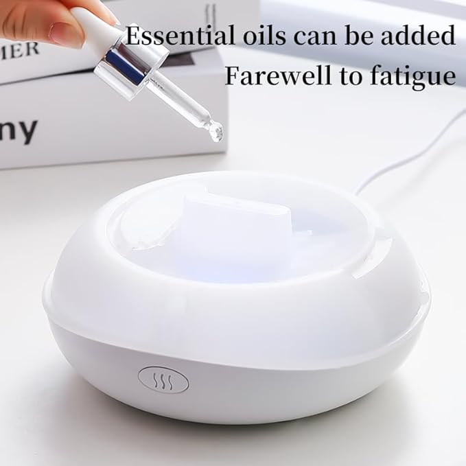 Essential Oil Diffusers Ultrasonic UFO Aromatherapy Diffuser, Ultrasonic Diffuser, Cool Mist Humidifier, 7 Colors LED Lights Changing for Home, Office, Spa 200ml (Black) - Image 6