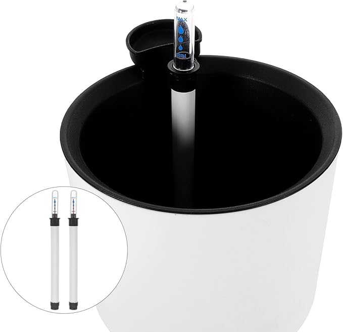 2pcs Water Level Indicator Water Level Gauge Planter Pots for Indoor Plants Gauge Plant Hydrometer Indoor Humidity Meter Flower Pot Moisture Monitor Plastic White Outdoor - Image 6
